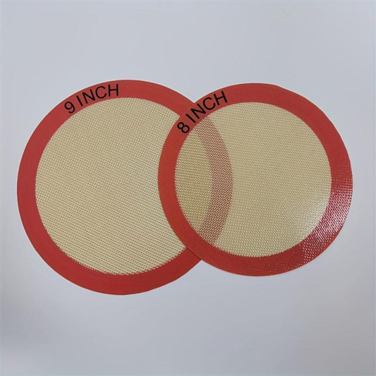 2pcs Round Silicone Baking Mats, Heat Resistant Oven Liner Sheets