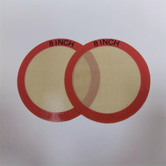 2pcs Round Silicone Baking Mats, Heat Resistant Oven Liner Sheets