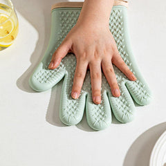 Heat Insulation Gloves Non-slip Baking Kitchen Microwave Silicone Gloves