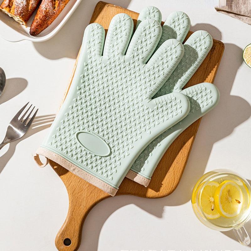 Heat Insulation Gloves Non-slip Baking Kitchen Microwave Silicone Gloves