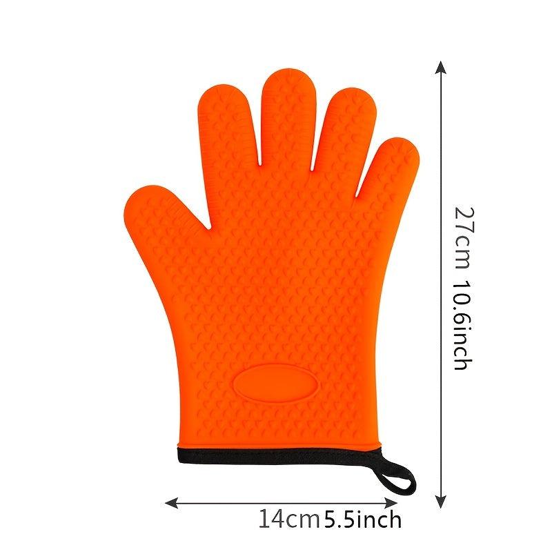 Heat Insulation Gloves Non-slip Baking Kitchen Microwave Silicone Gloves