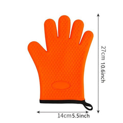 Heat Insulation Gloves Non-slip Baking Kitchen Microwave Silicone Gloves
