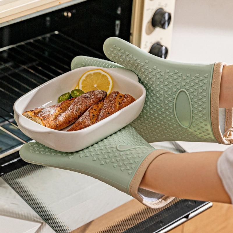 Heat Insulation Gloves Non-slip Baking Kitchen Microwave Silicone Gloves