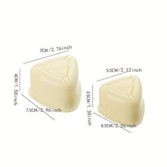 2pcs Yellow Triangle Onigiri Molds for Bento Box, Kitchen Gadgets