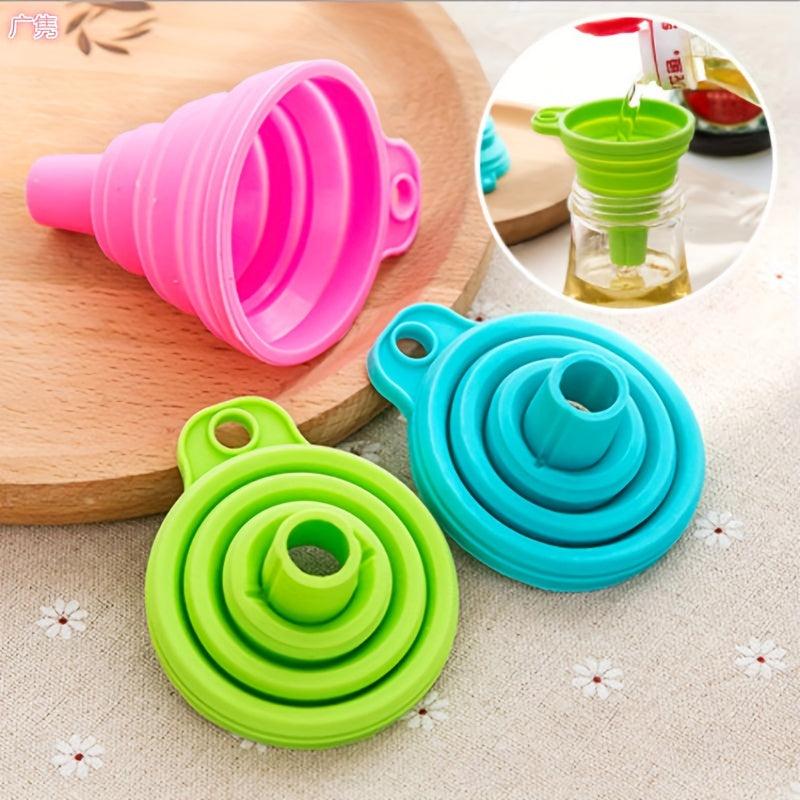 1pc Collapsible Funnel Mini Funnel for Water Liquid Kitchen Gadgets