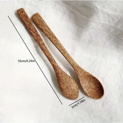 1pc Coconut Shell Bowl with Spoon Creative Salad Bowl Cereal Bowl