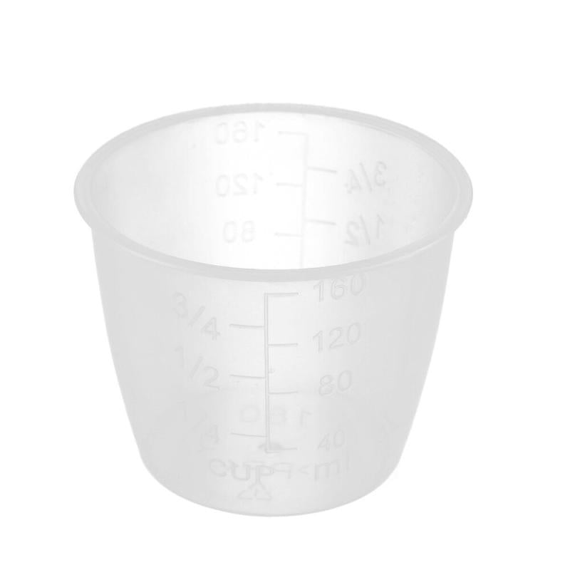 5pcs Rice Measuring Cup Clear Scale Cup Plastic Transparent Rice Measuring Cups