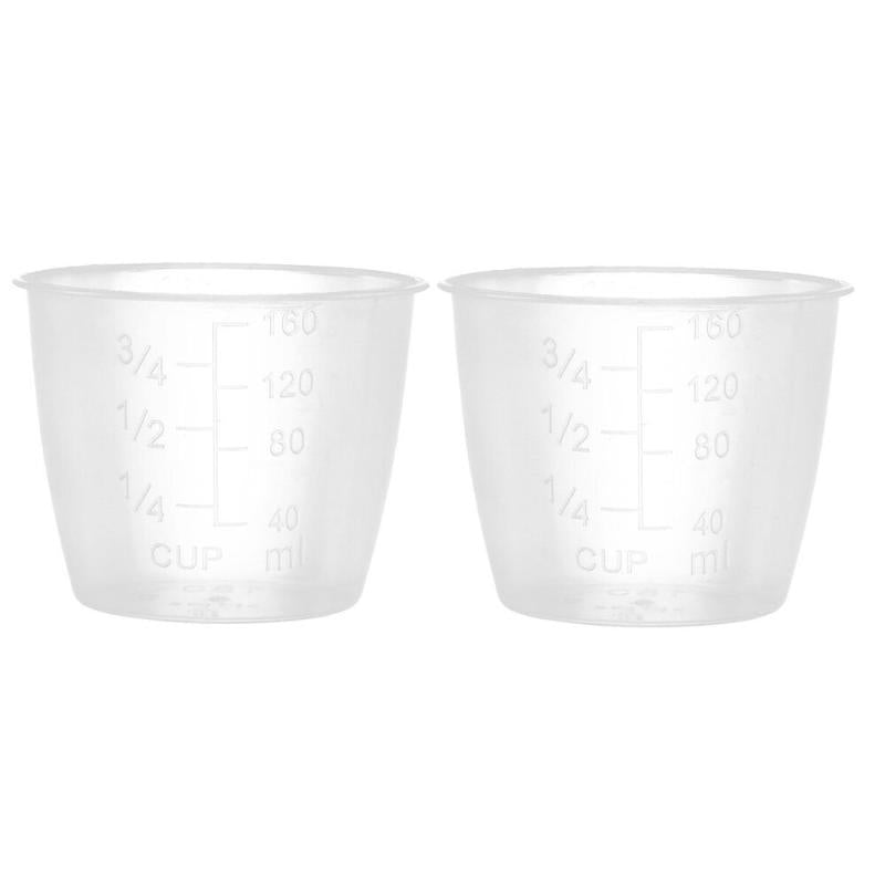 5pcs Rice Measuring Cup Clear Scale Cup Plastic Transparent Rice Measuring Cups