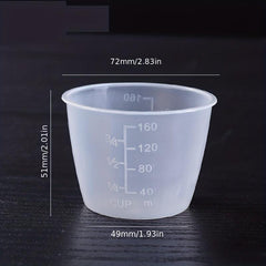 5pcs Rice Measuring Cup Clear Scale Cup Plastic Transparent Rice Measuring Cups