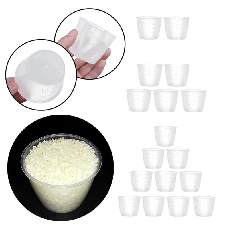 5pcs Rice Measuring Cup Clear Scale Cup Plastic Transparent Rice Measuring Cups