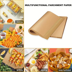 50 Packs Baking Paper Non-stick Parchment - Perfect for Baking Kitchen