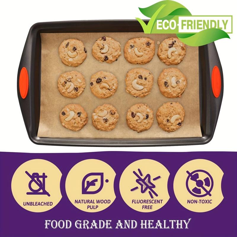 50 Packs Baking Paper Non-stick Parchment - Perfect for Baking Kitchen