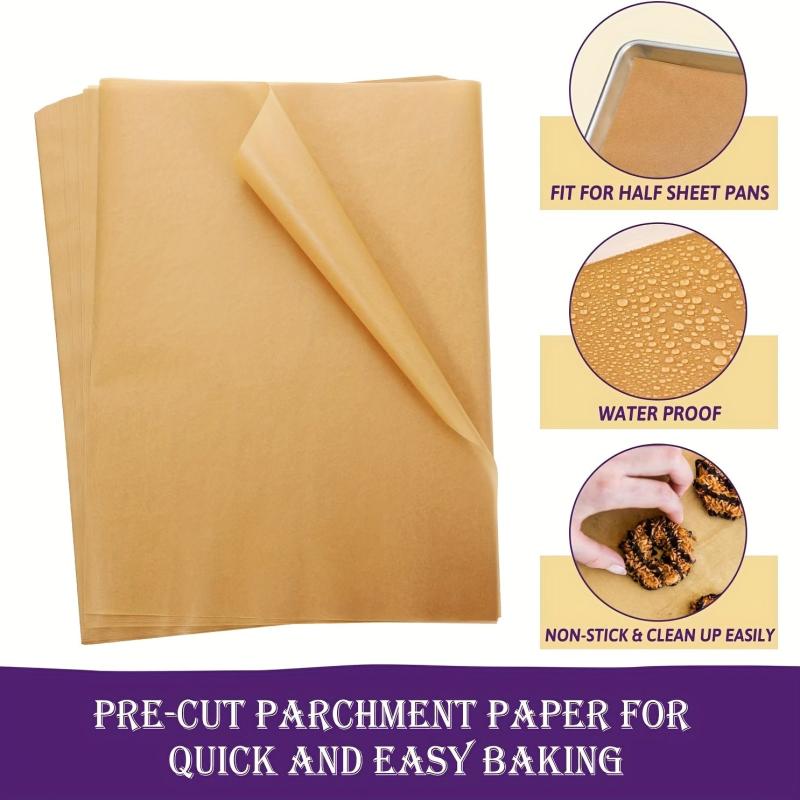 50 Packs Baking Paper Non-stick Parchment - Perfect for Baking Kitchen