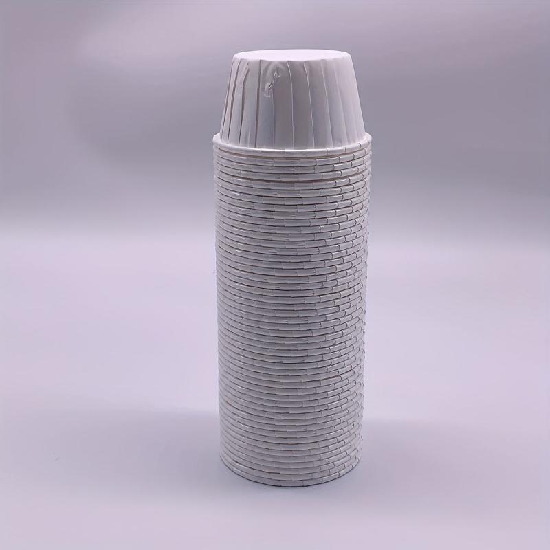 50pcs Cake Cups With Lids Heat Resistant Cake Paper Holder