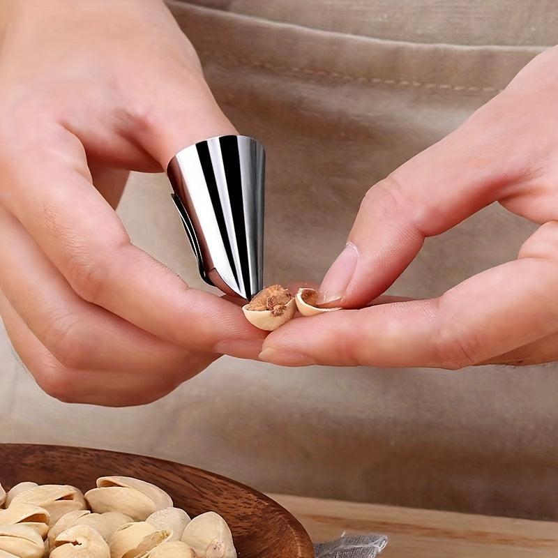 10pcs Stainless Steel Finger Protector Tool For Peeling Beans
