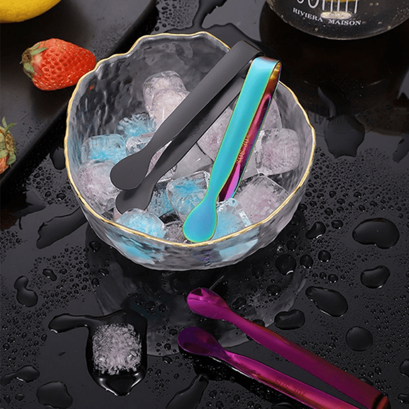 Ice Tong Multicolor Stainless Steel BBQ Clip Bar Tool Kitchen