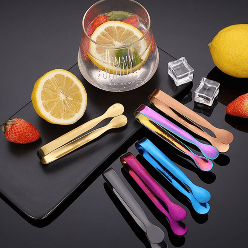 Ice Tong Multicolor Stainless Steel BBQ Clip Bar Tool Kitchen