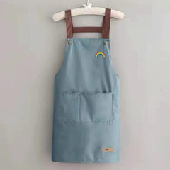 Waterproof Kitchen Apron Custom Print Waist Storage Convenient Men Women Chief