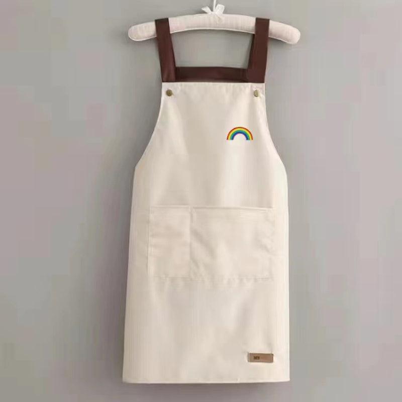 Waterproof Kitchen Apron Custom Print Waist Storage Convenient Men Women Chief