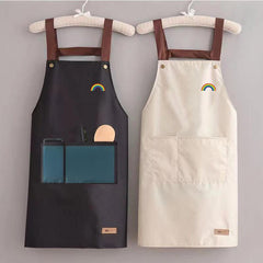 Waterproof Kitchen Apron Custom Print Waist Storage Convenient Men Women Chief