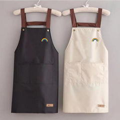 Waterproof Kitchen Apron Custom Print Waist Storage Convenient Men Women Chief