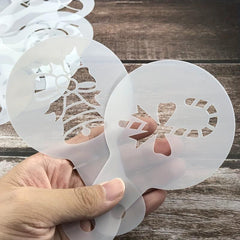 25pcs Coffee Stencil Latte Stencils Barista Template
