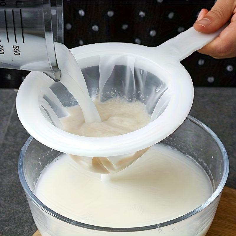 Mesh Strainer with Handle for Tea Juice Flour Soy Milk Effortless Filtration