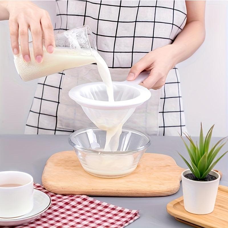 Mesh Strainer with Handle for Tea Juice Flour Soy Milk Effortless Filtration
