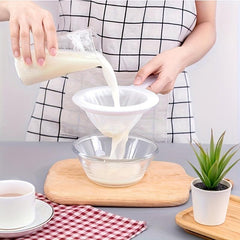 Mesh Strainer with Handle for Tea Juice Flour Soy Milk Effortless Filtration