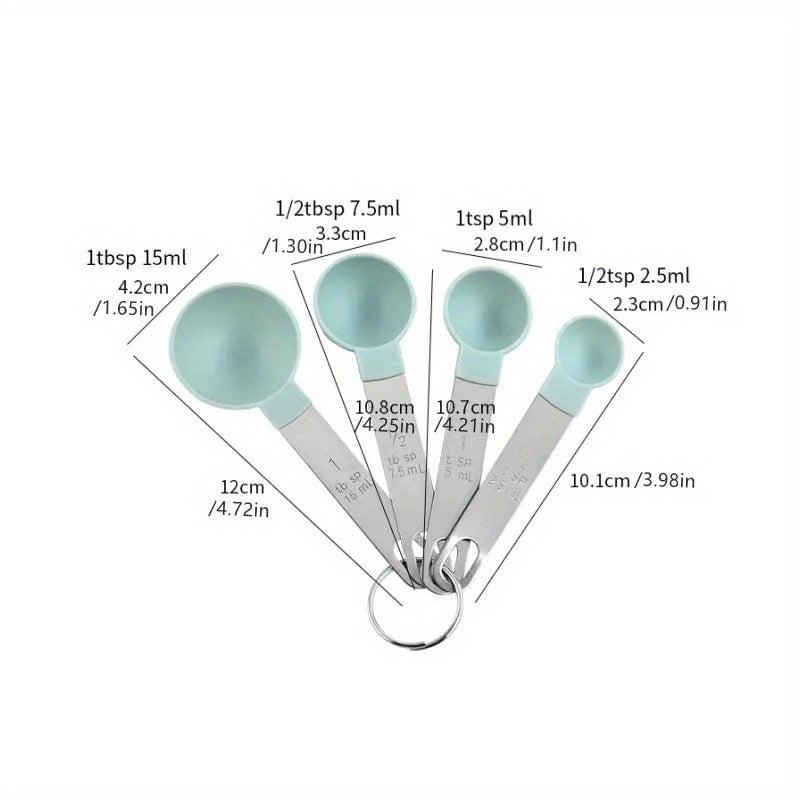 8pcs Measuring Cups & Spoons Set Multifunctional Plastic Measuring Spoon