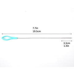 Metal Straw Cleaner Brush Set Stainless Steel Nylon Bristles Cleaning Tool