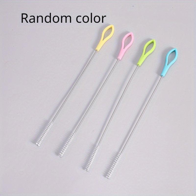Metal Straw Cleaner Brush Set Stainless Steel Nylon Bristles Cleaning Tool