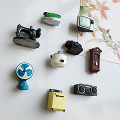 10pcs Retro Fridge Magnets 3D Home Decoration Magnetic Stickers