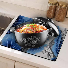 Rubber Drying Mat Kitchen Countertop Absorbent Pad Soft Diatom Mud Drain Pad