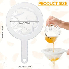 Plastic Mesh Strainer with Handle - Multifunctional Kitchen Utensil