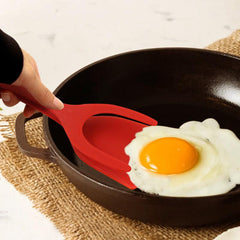 2-in-1 Non-Stick Omelette Pancake Tongs & Flip Spatula
