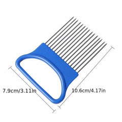 Stainless Steel Onion Slicer Holder for Easy Cutting