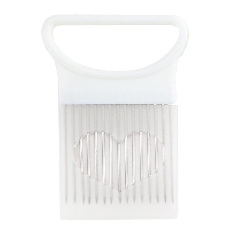 Stainless Steel Onion Slicer Holder for Easy Cutting