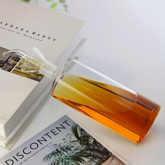 Glass Olive Dispenser No Funnel Needed Easy To Refill Bottle With Pourer