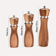 Wooden Spice Grinder Manual Pepper Mill Spice Crusher
