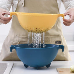 Double Layer Drain Basket Vegetable Washing Basket