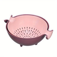 Double Layer Drain Basket Vegetable Washing Basket