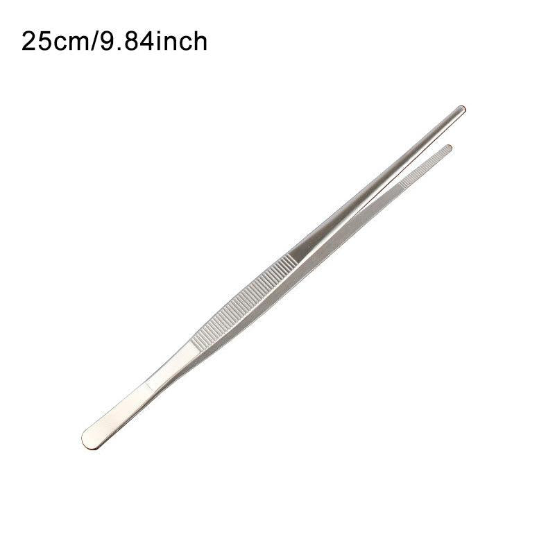 2pcs Stainless Steel Food Tongs, Anti-scalding Salad BBQ Steak Clip