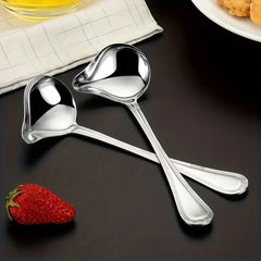 5pcs Stainless Steel Saucier Drizzle Spoon Sauce Ladle Pouring Spout