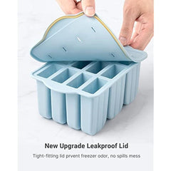 Silicone Popsicle Molds Set BPA Free Easy Release Homemade Ice Pop Maker