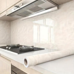 Marble Pattern Self-Adhesive Wallpaper for Kitchen Countertop