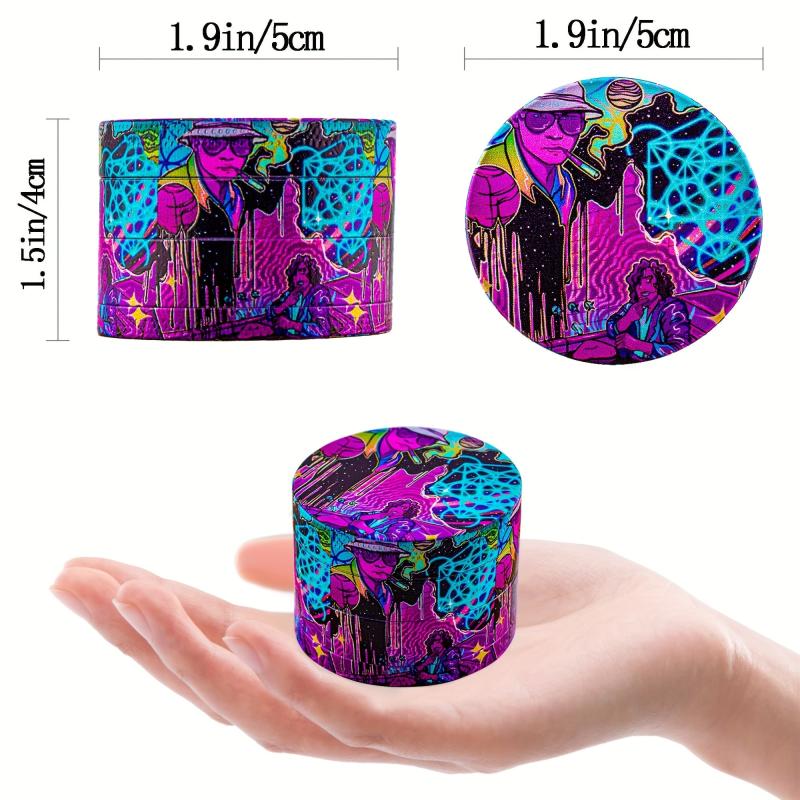 Cartoon Man Spice Grinder Metal Grinder Kitchen Gadgets