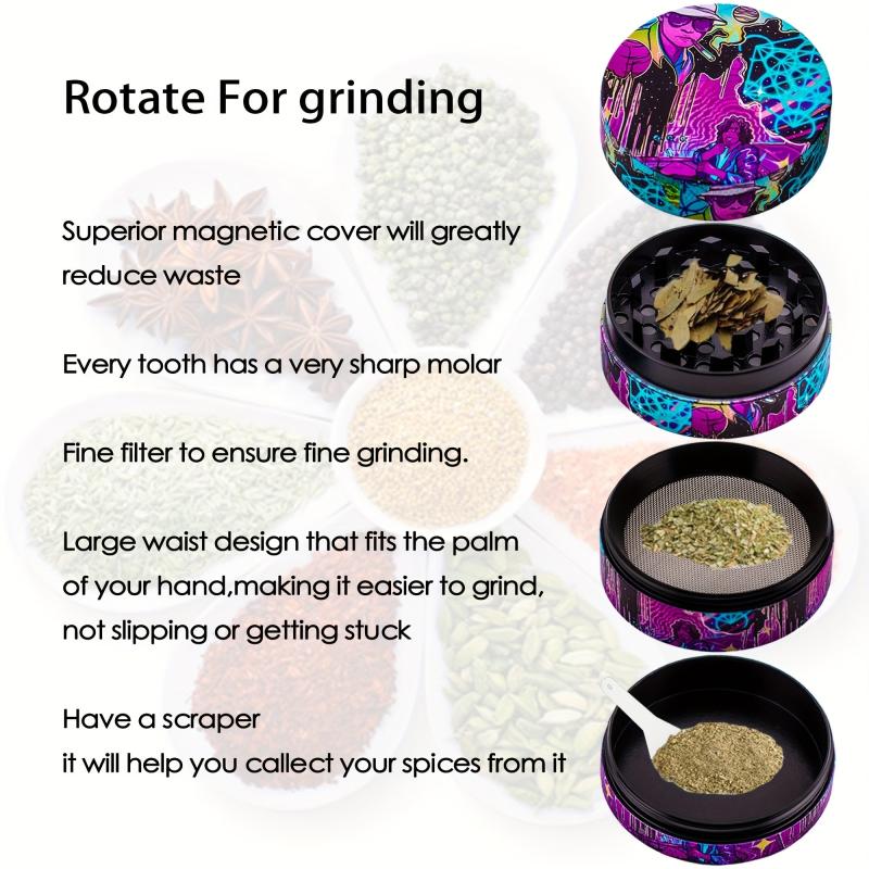 Cartoon Man Spice Grinder Metal Grinder Kitchen Gadgets