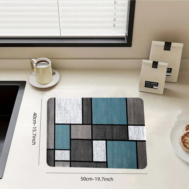 Rubber Drain Mat Kitchen Coffee Machine Drain Pad Non Slip Absorbent Floor Pad