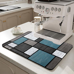 Rubber Drain Mat Kitchen Coffee Machine Drain Pad Non Slip Absorbent Floor Pad